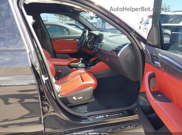 5YM13EC08P9R90428 2023 BMW X3 Черный Вид салона спереди