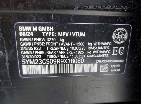 5YM23CS09R9X18080 2024 BMW OTHER Black Widok wnętrza 360 stopni