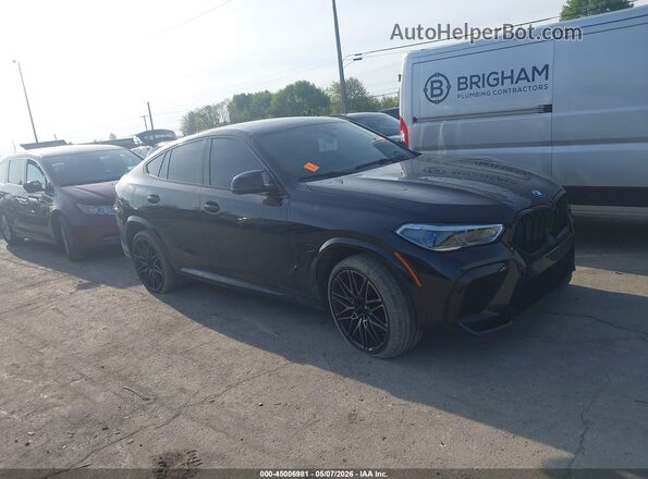 5YMCY0C04M9E65183 2021 BMW X6 M Black Przód prawy