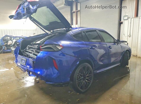 5YMCY0C06M9F10446 2021 BMW X6 Синий Задняя правая четверть