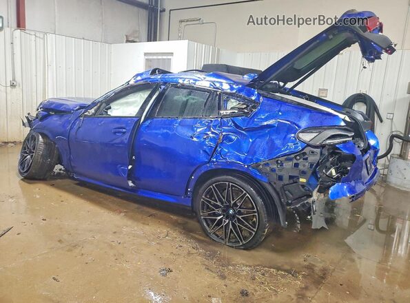5YMCY0C06M9F10446 2021 BMW X6 Синий Задняя левая четверть