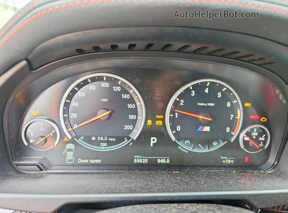 5YMKW8C52KLR38362 2019 BMW X6 Серый Вид щитка приборов