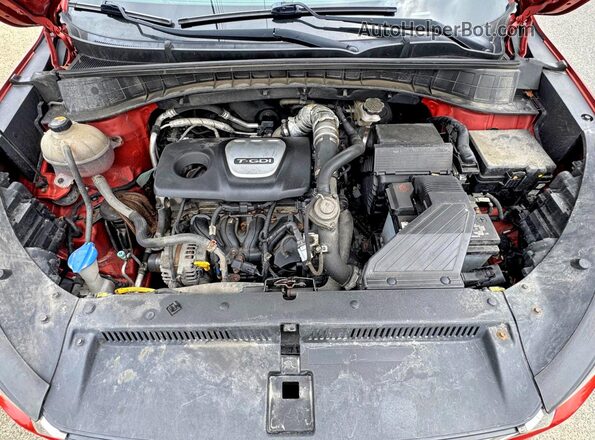 KM8J3CA26GU094705 2016 HYUNDAI TUCSON Burgundy Vista del salpicadero