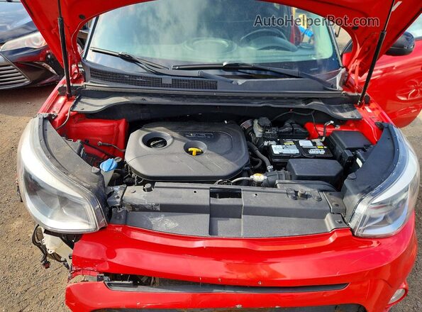 KNDJP3A59K7017689 2019 KIA SOUL Красный Вид подкапотного пространства