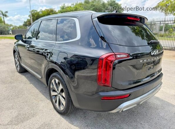 5XYP64HC4NG204790 2022 KIA TELLURIDE Black უკანა მარჯვენა