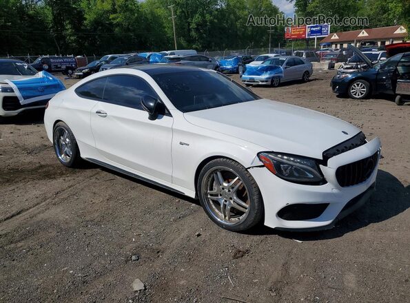 WDDWJ6EB4JF625851 2018 MERCEDES-BENZ C White Вид спереду
