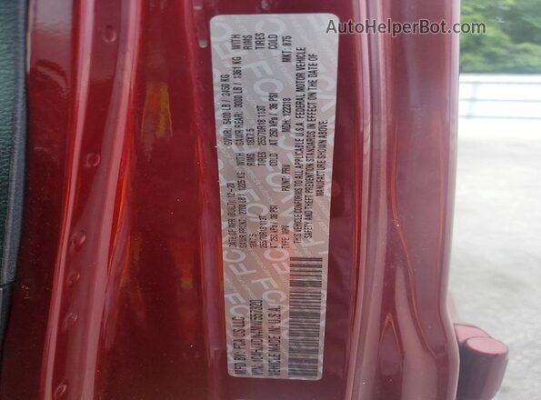 1C4HJXDN4MW557320 2021 JEEP WRANGLER Красный Панорамный вид салона 360°
