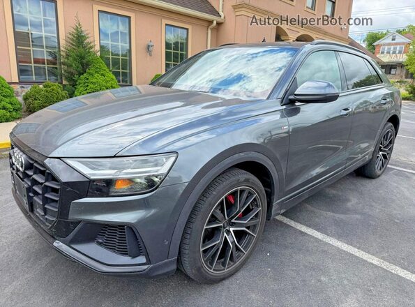 WA1EVAF11MD007500 2021 AUDI Q8 Charcoal Առջևի ձախ երեք քառորդ տեսարան