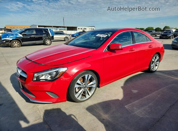 WDDSJ4EB6KN776250 2019 MERCEDES-BENZ CLA-CLASS Red Առջևի ձախ երեք քառորդ տեսարան