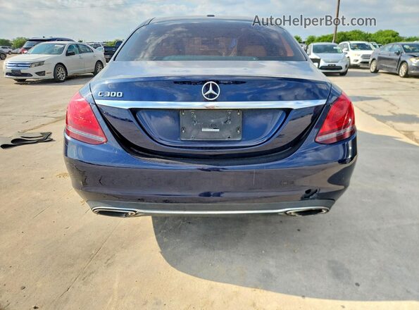55SWF8DB2KU302332 2019 MERCEDES-BENZ C Blue Front interior view