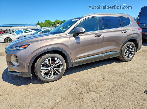 5NMS53AA1LH206810 2020 HYUNDAI SANTA FE Gray Передня ліва чверть