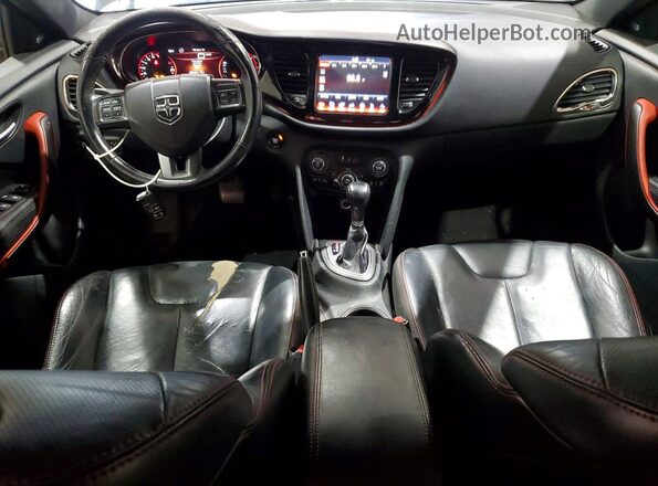 1C3CDFEB8GD644061 2016 DODGE DART Black Вид щитка приладів