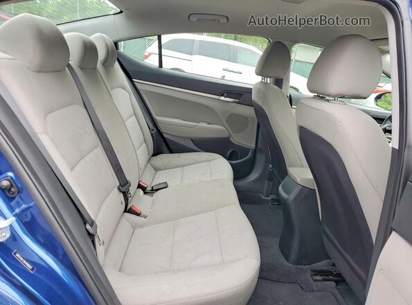 5NPD74LF3KH449263 2019 HYUNDAI ELANTRA Синий Вид задней части салона