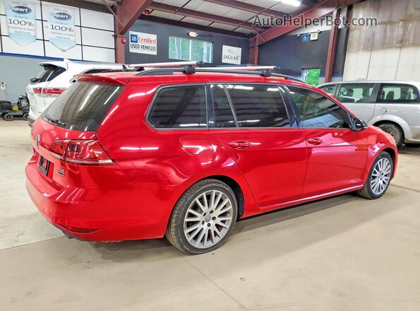 3VW017AU6HM518014 2017 VOLKSWAGEN GOLF Красный Передняя правая четверть