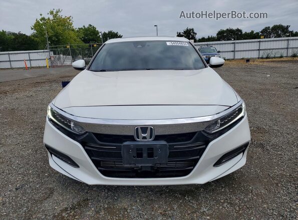1HGCV1F49KA033771 2019 HONDA ACCORD White Widok z tyłu