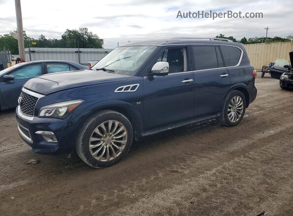 JN8AZ2NF2H9641441 2017 INFINITI QX80 Blue Tył lewy