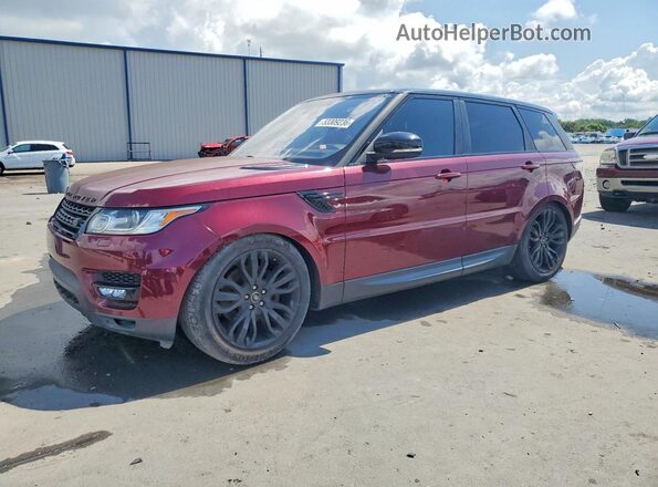 SALWR2PF5GA653586 2016 LAND ROVER RANGE ROVER Красный Передняя левая четверть