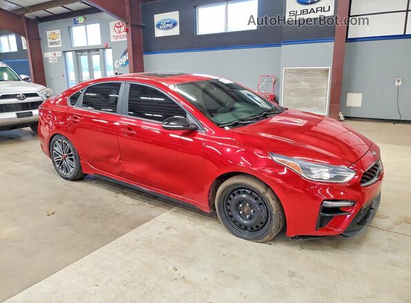 3KPF44AC7LE168793 2020 KIA FORTE Бордовый Вид спереди