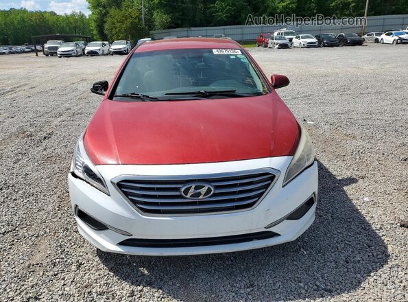 5NPE24AF7HH515330 2017 HYUNDAI SONATA Красный Вид сзади
