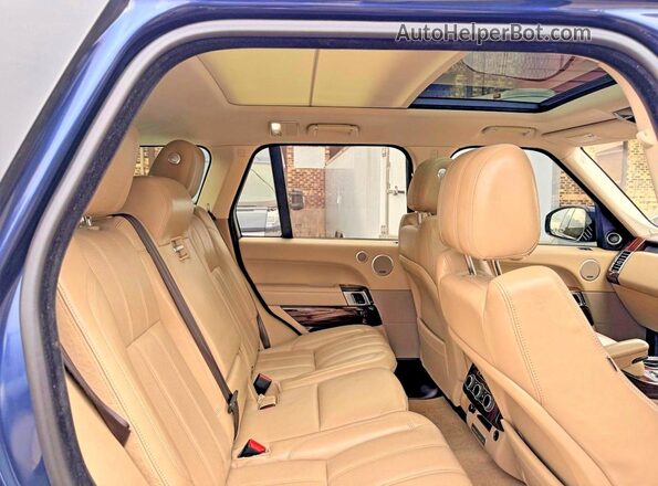 SALGS2VF5GA263311 2016 LAND ROVER RANGE Синий Вид салона спереди