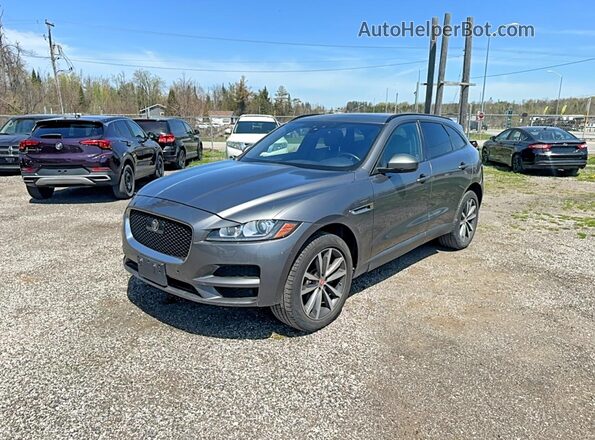 SADCK2FN4KA352120 2019 JAGUAR F-PACE Gray Trasero derecho