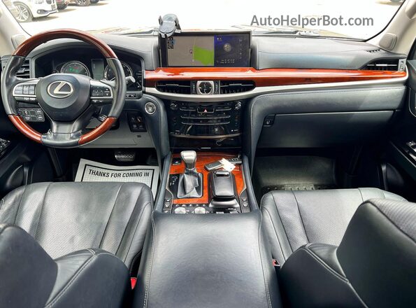 JTJHY7AX1K4294856 2019 LEXUS LX Серебряный Вид задних сидений