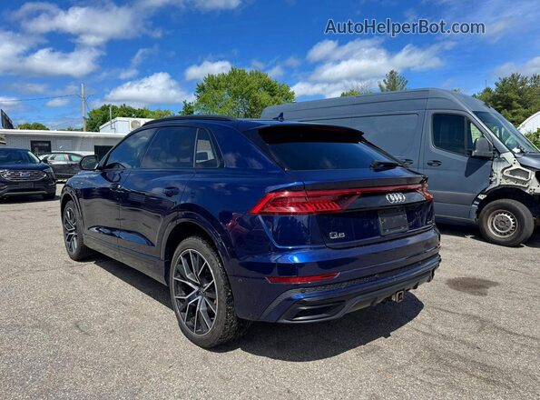 WA1FVAF18KD029107 2019 AUDI Q8 Синий Передняя правая четверть