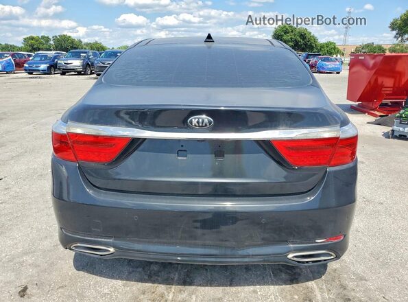 KNALW4D47H6036290 2017 KIA K900 Черный Вид салона спереди