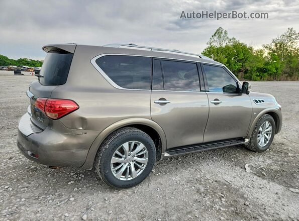 JN8AZ2NE3H9158242 2017 INFINITI QX80 Серый Передняя правая четверть