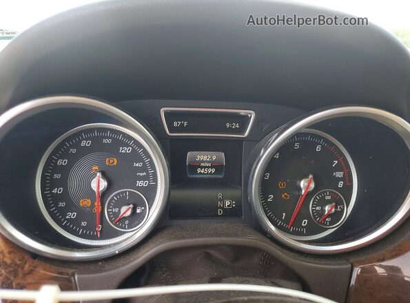 4JGDA5HB7GA631328 2016 MERCEDES-BENZ GLE White უკანა სავარძლების ხედი