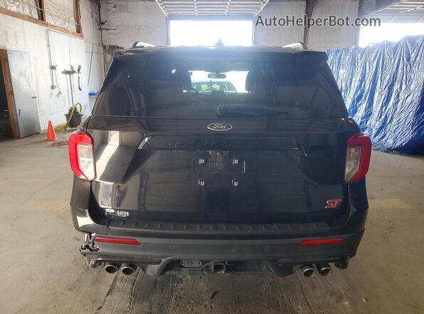 1FM5K8GC5MGB23669 2021 FORD EXPLORER Черный Вид сзади