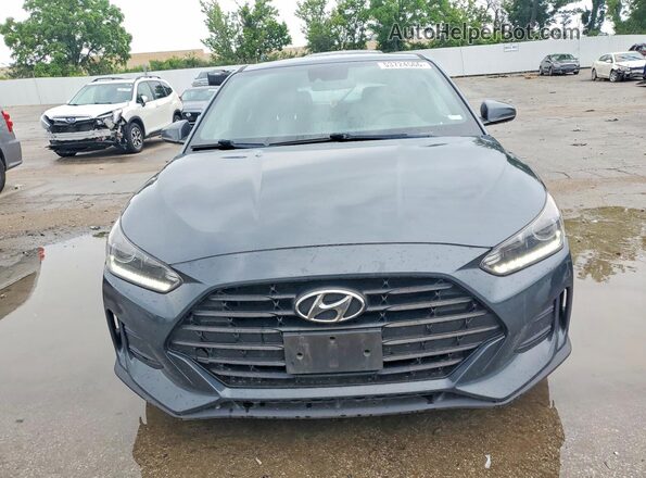 KMHTG6AF0KU008511 2019 HYUNDAI VELOSTER Blue Widok z tyłu