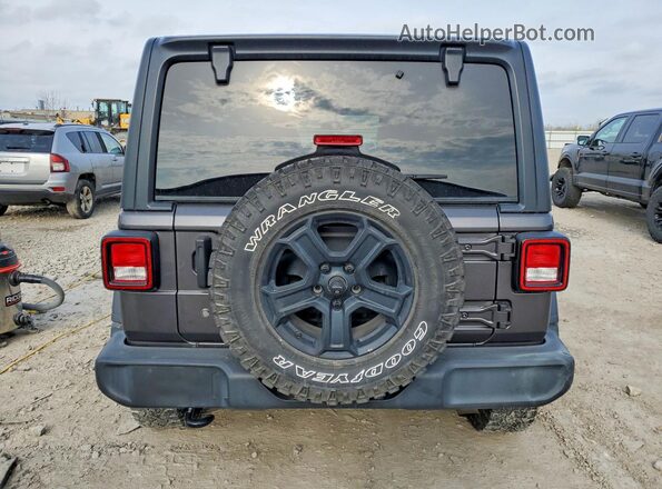1C4HJXDG9KW538602 2019 JEEP WRANGLER Серый Вид салона спереди