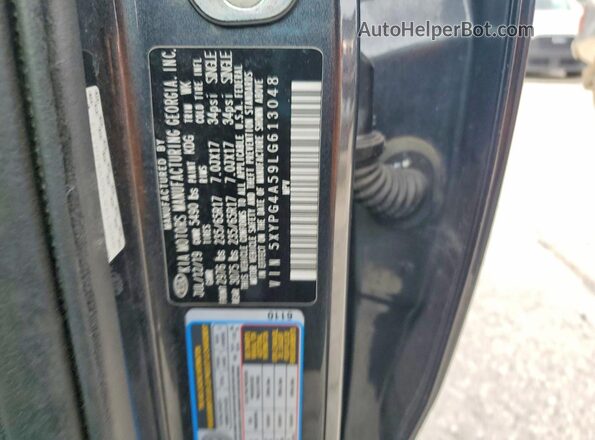 5XYPG4A59LG613048 2020 KIA SORENTO Серый Панорамный вид салона 360°