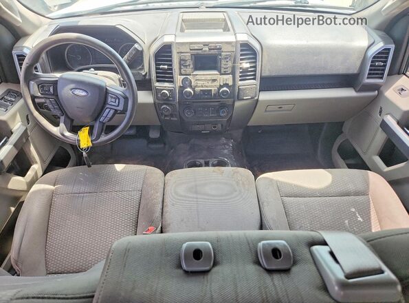 1FTEX1EPXJFD05744 2018 FORD F150 White Вид щитка приладів