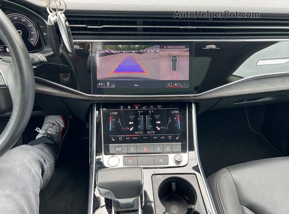 WA1EVAF15KD036494 2019 AUDI Q8 Синий Вид задней части салона