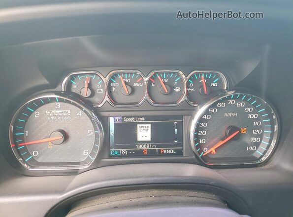 3GTU2NEJ8HG155784 2017 GMC SIERRA Серый Вид щитка приборов