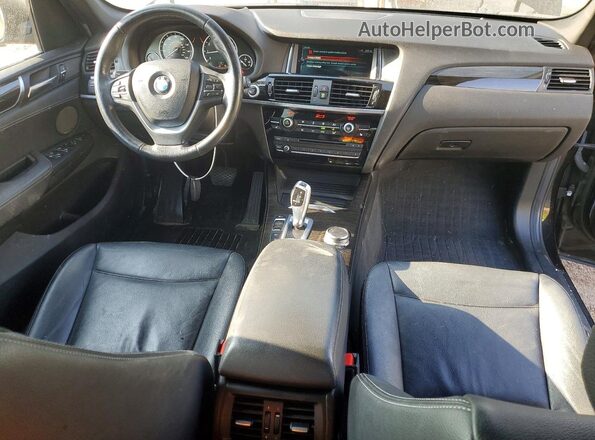 5UXWX9C33H0T21993 2017 BMW X3 Черный Вид щитка приборов