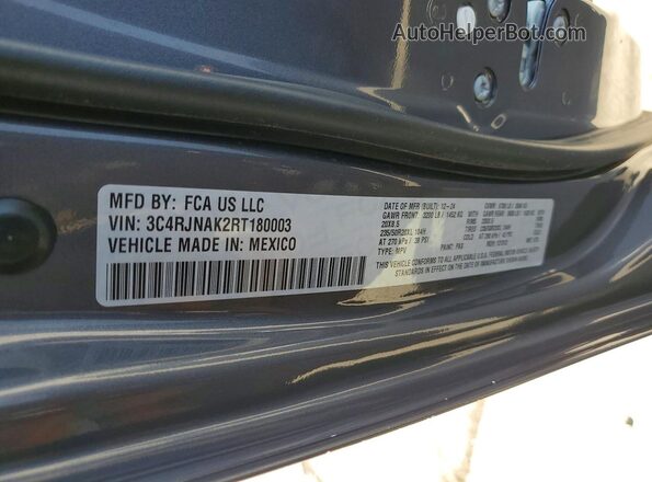3C4RJNAK2RT180003 2024 JEEP WAGONEER Серый Панорамный вид салона 360°