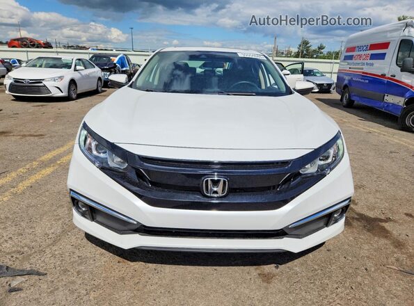 19XFC1F30KE215042 2019 HONDA CIVIC White Widok z tyłu