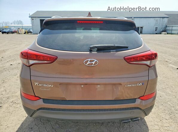 KM8J33A25GU048637 2016 HYUNDAI TUCSON Коричневый Вид салона спереди
