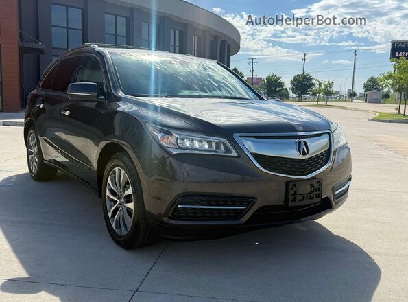 5FRYD4H47GB018317 2016 ACURA MDX Серый Задняя левая четверть
