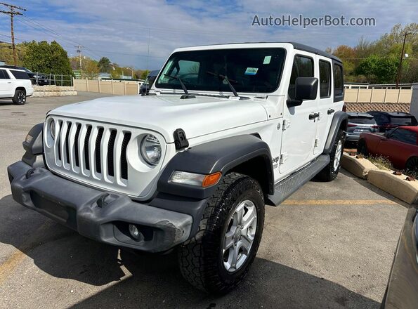 1C4HJXDG5JW162480 2018 JEEP WRANGLER Белый Задняя левая четверть