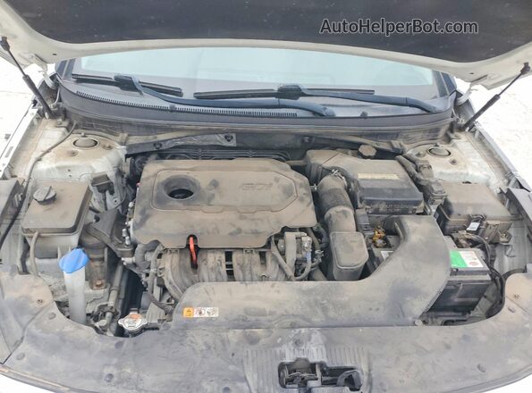 5NPE34AF2HH565890 2017 HYUNDAI SONATA White Widok komory silnika