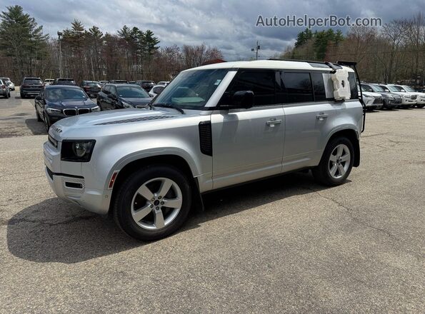 SALEW7RU6N2097910 2022 LAND ROVER DEFENDER Серебряный Задняя правая четверть