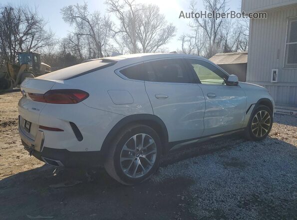 5UXCY4C00L9D49475 2020 BMW X6 Белый Передняя правая четверть