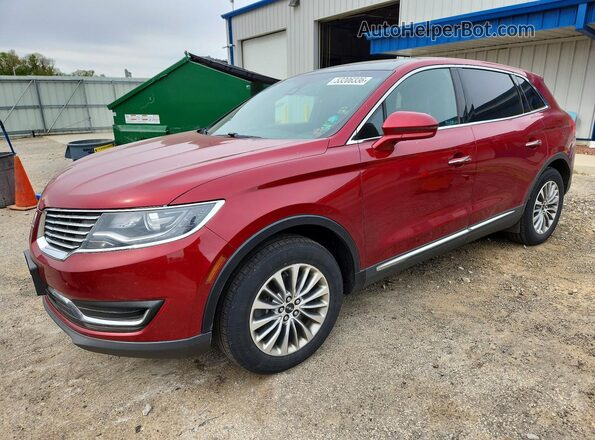2LMPJ8KR3HBL49539 2017 LINCOLN MKX Красный Задняя левая четверть