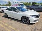 2019 Honda Civic Ex White vin: 19XFC1F30KE215042