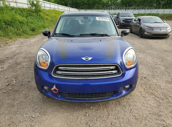 WMWZB3C53GWR48651 2016 MINI COOPER Синий Вид сзади