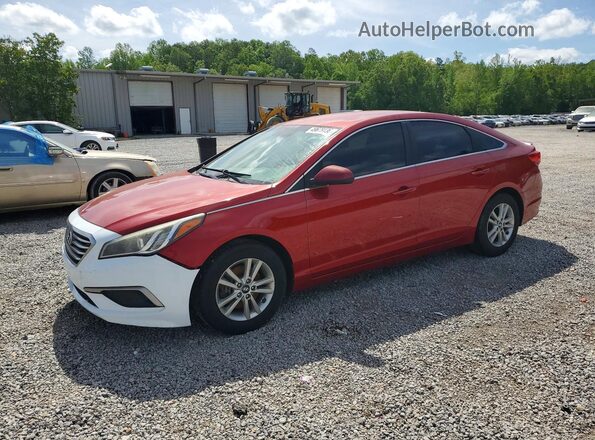 5NPE24AF7HH515330 2017 HYUNDAI SONATA Красный Задняя левая четверть